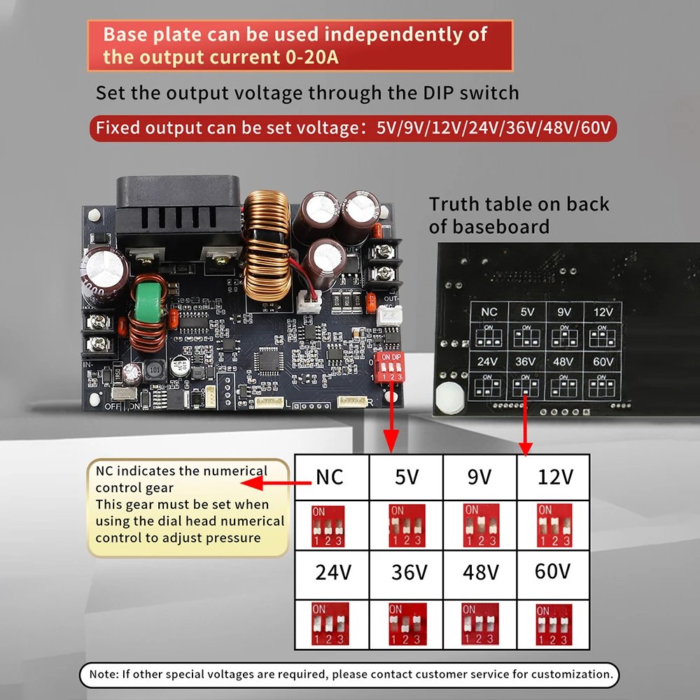 XY6020LV Регулируемый источник питания постоянного тока с ЧПУ DC-DC Понижающий стенд 6-70 В до 0-60 В 1200 Вт Стабилизированный понижающий преобразователь MPPT Солнечная зарядка
