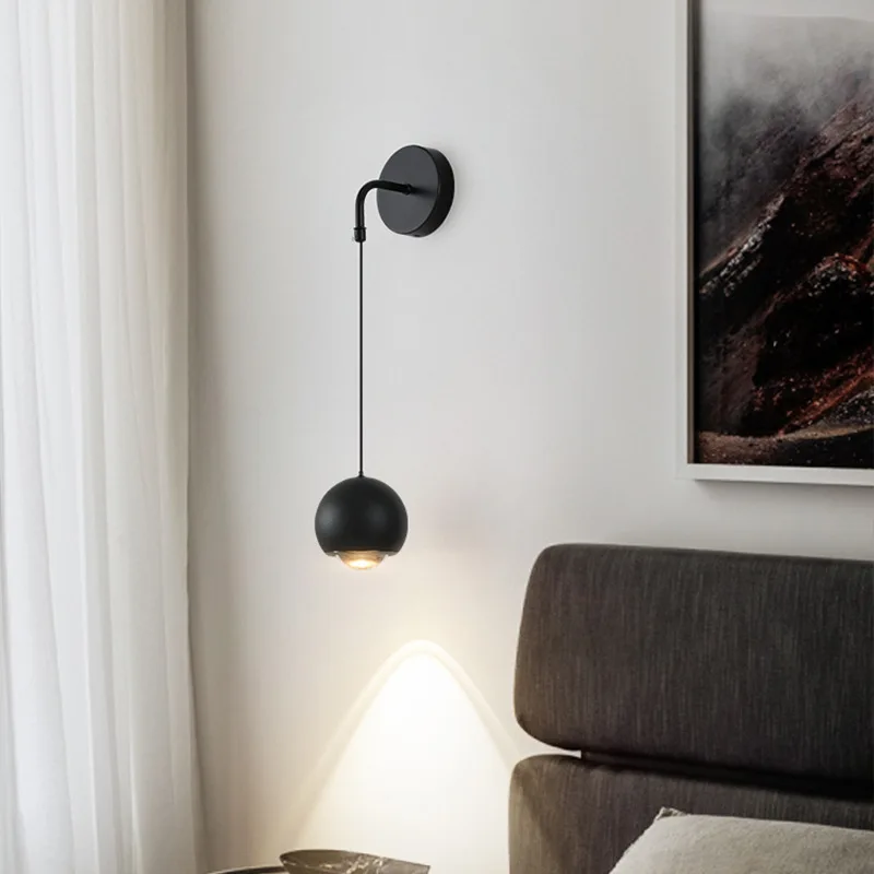 

Modern simple wall lamp bedside premium French corridor bedroom living room TV background wall decorative staircase lamp