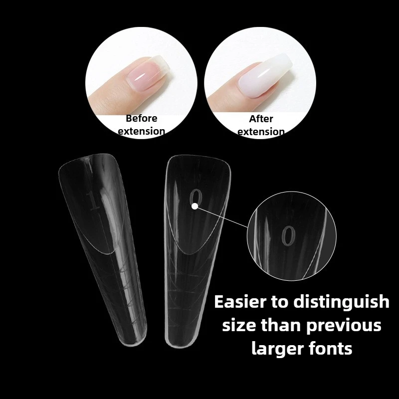 New Dual Form with Border Inside Nail Molds for French Manicure Poly Extended Gel Molds Acrylic Reusable Top Forms