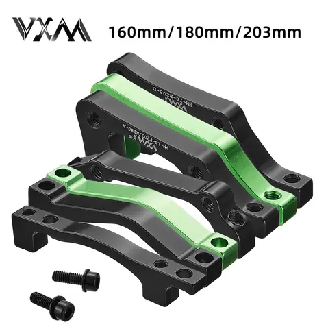 VXM-MTB Bisiklet Disk Fren Rotorları, Ön Arka, 180mm, 203mm, Kaliper Adaptörü, Alüminyum Alaşımlı, Direğe Montajlı Bisiklet Aksesuarları, Adaptör