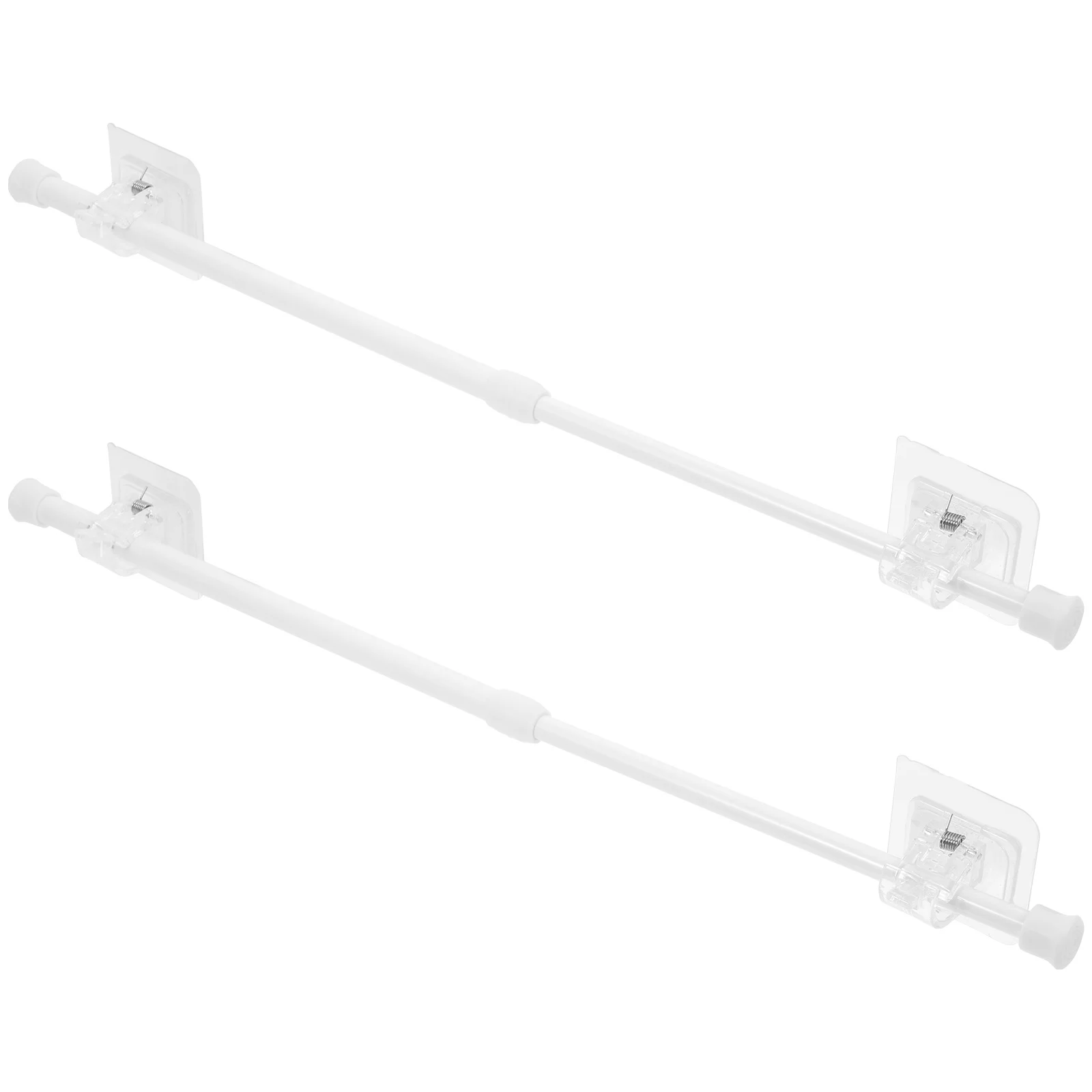 

2 set Expandable Curtain Rod Premium Abs Iron Telescopic Pole No Drill For Door Shower Closet Clothing Hanger Tension Rod Shelf