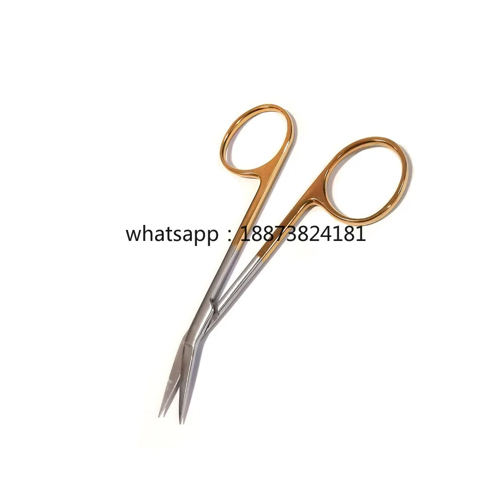 Rhinoplasty , bird's beak scissor strabismus nose scissor 11cm positive curved nose scissors fast shipping