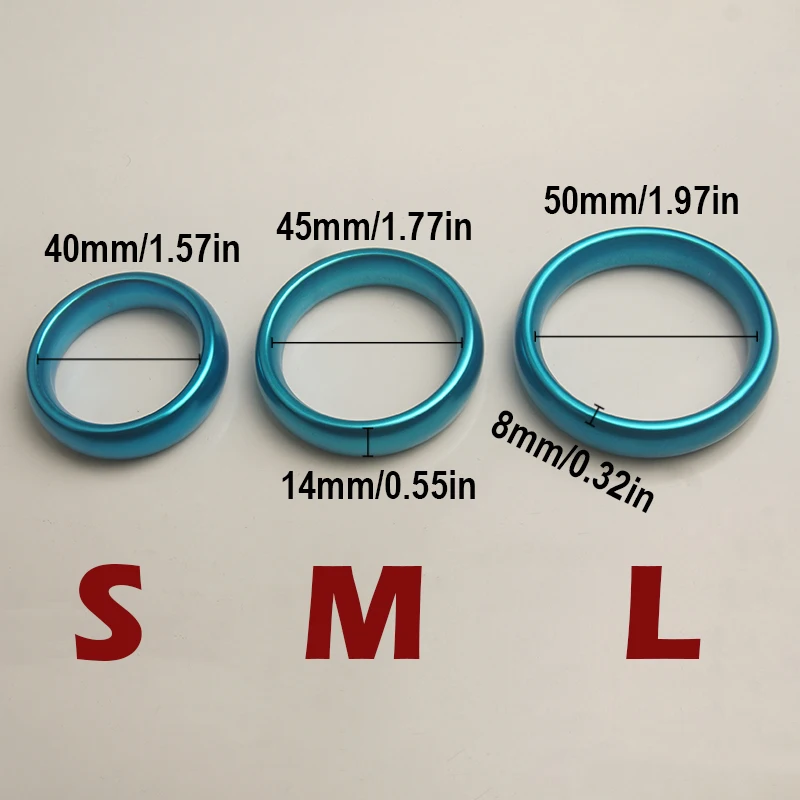 Metal Testicle Scrotum Penis Cock Ring,Cockring Without Edges,Sex Toys for Men,Delayed Ejaculation Ball Stretcher - view 6