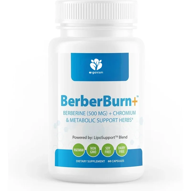 Berberine supplements, magnesium and chromium capsules, for daily health and energy, essential nutrients for health