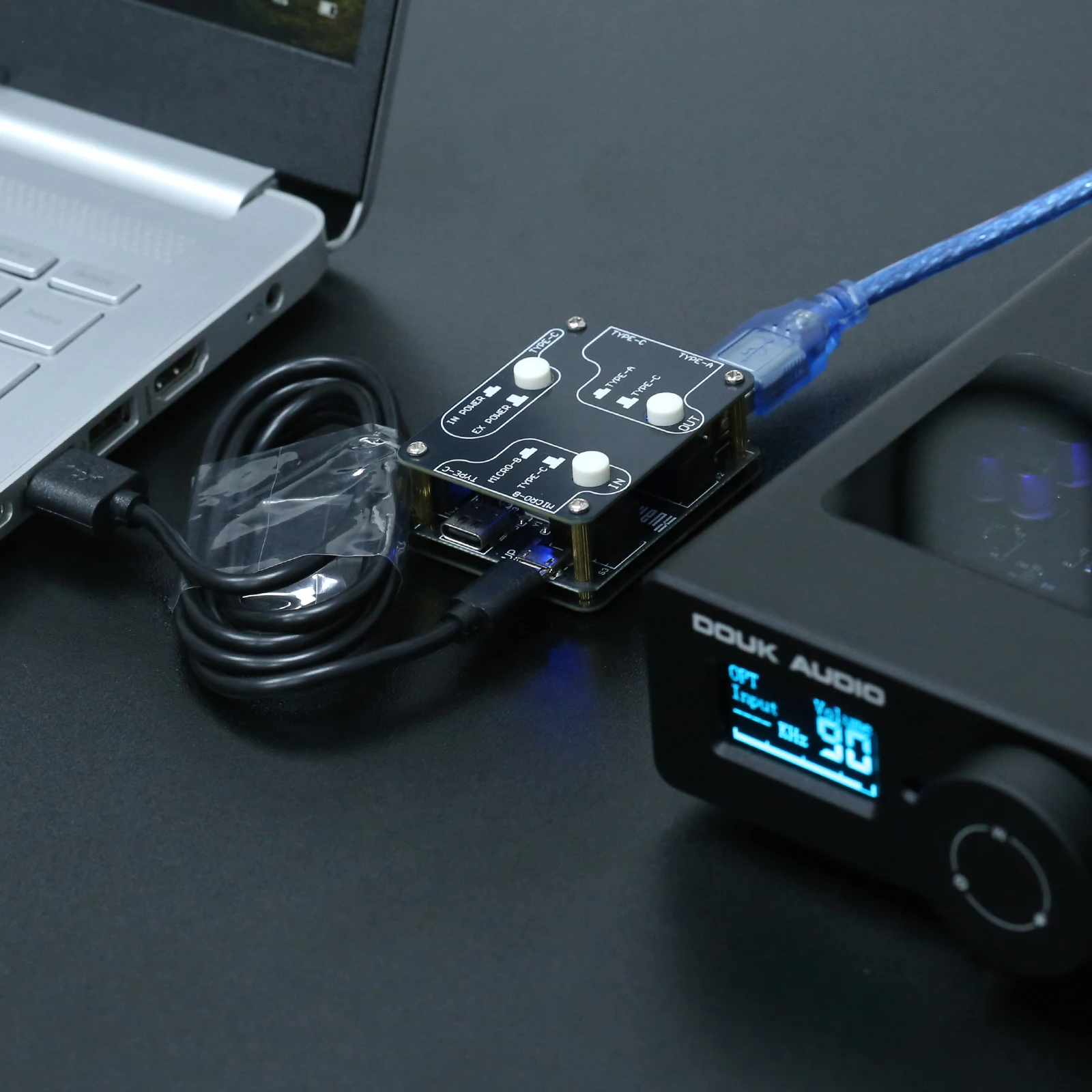 عازل Nobsound U8 PRO USB 2.0 HiFi لـ DAC - مزيل ضوضاء صوتي عالي السرعة بسرعة 480 ميجا بت في الثانية مع ADUM3165