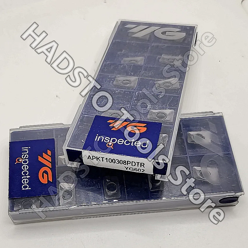 Imagem -03 - Original yg Cnc Carboneto Insere Fresagem do Ombro Insere Apkt100305pdtr Yg602 Apkt100308pdtr Yg602 Apkt100305 Apkt100308 Apkt