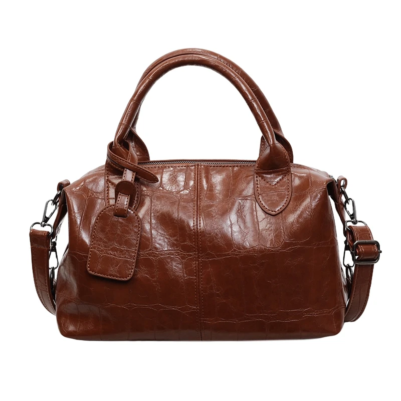 

Роскошная однотонная сумка для женщин, элегантная дизайнерская сумка в парижском стиле, большая вместительная практичная кожаная сумка для подгузников