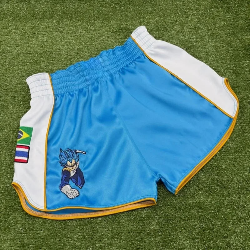 New MMA Shorts Dragon Ball Vegeta Muay Thai Shorts Men Oversized Quick-Dry Anime Enthusiast Sport Shorts ﻿﻿﻿