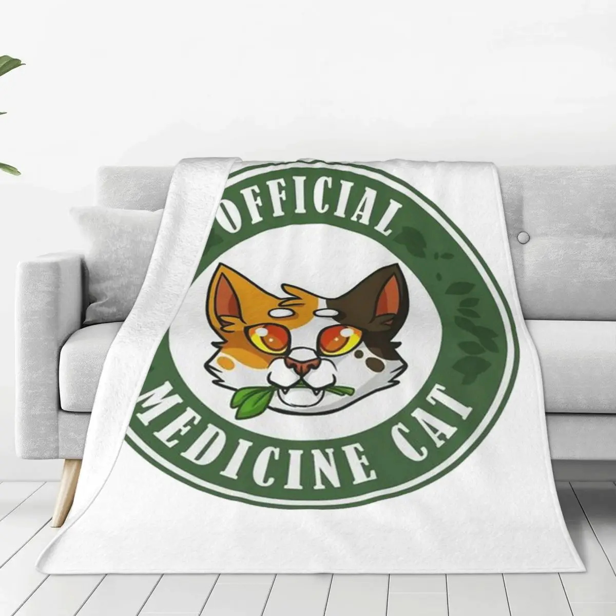 4 Warriors Medicine Cat Blankets Fleece Super Soft Throw Blankets Sofa For Home Bedroom Outdoor Throws Bedspread Quilt