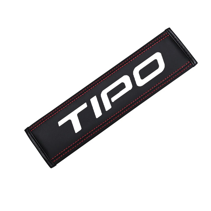 For Fiat Tipo Punto Panda Bravo car accessories Top leather material automotive seat belt cover shoulder protector