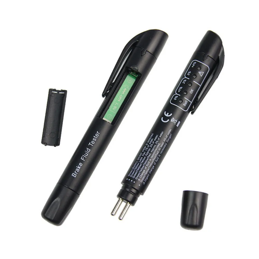 

Car Brake Oil Moisture Detection Pen DiagnosticInstrument 5LED Indicator Display Electronic Pens Brake Fluid Oil Moisture Meters