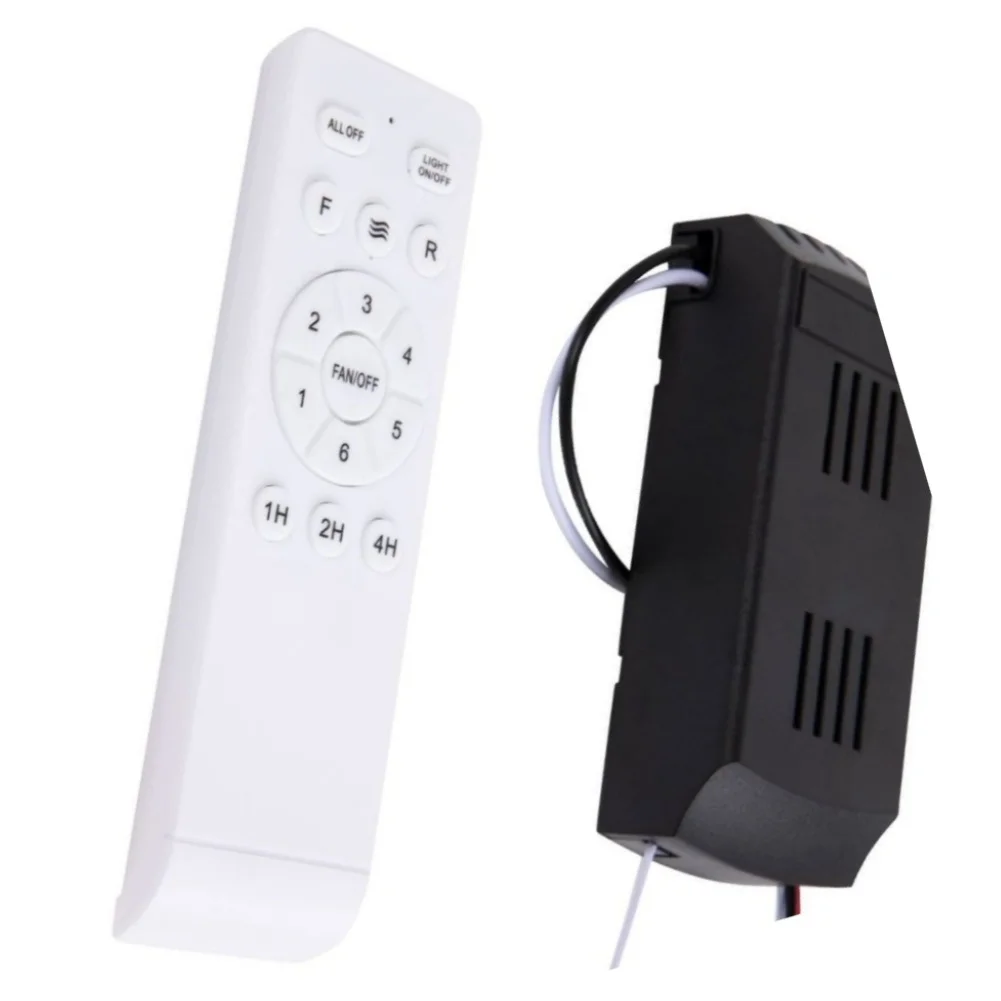 Ceiling Fan Remote Kit for DC Motors with 6-Speed Control Timer Functions Rotation Adjustment and Light Switch Capability