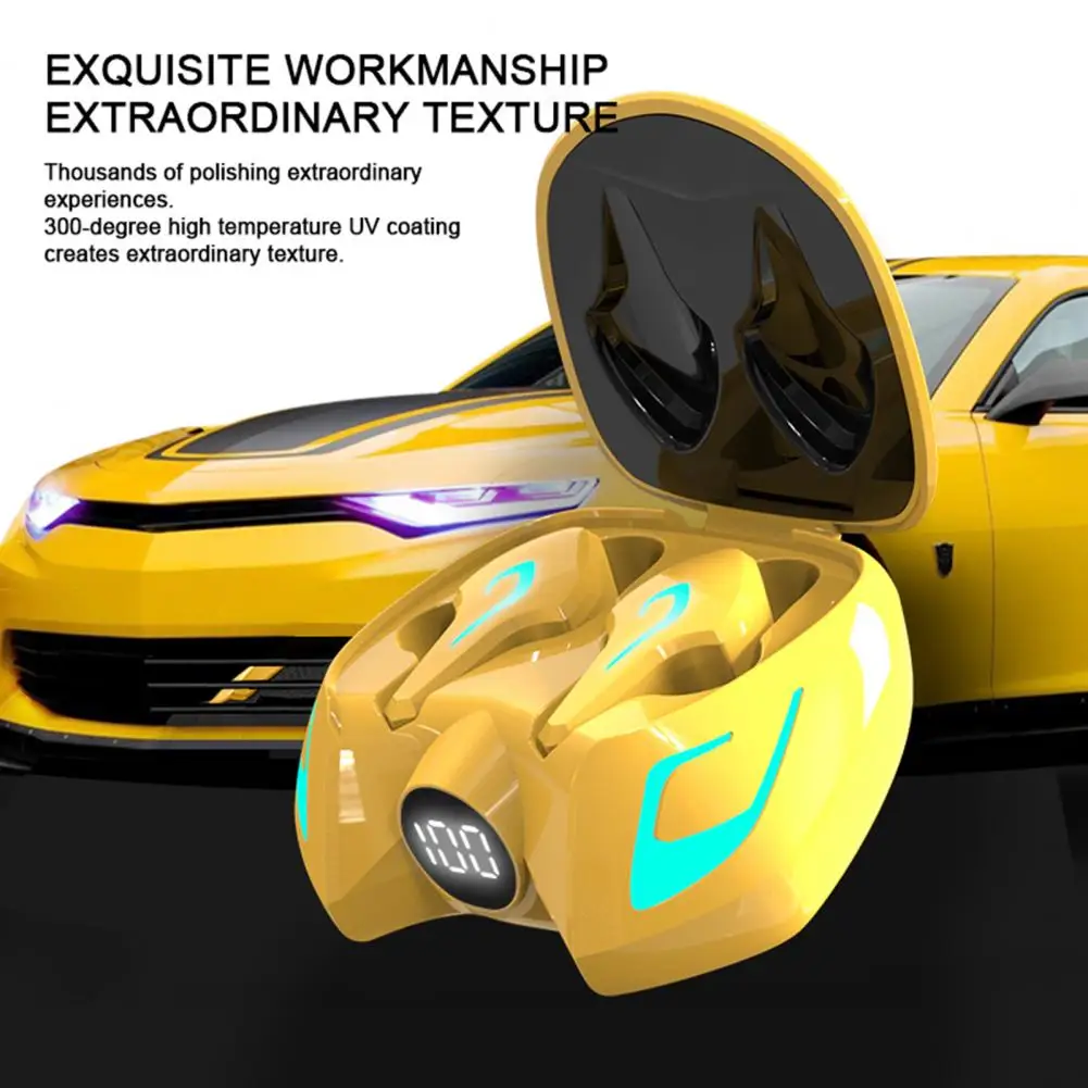 K8 Sem Fio Hi Fi Headphones, Power Display Earbuds, Longa Resistência, Conexão Dupla, Baixa Latência, In-Ear, BT5.0 fone de ouvido, Sport Headset