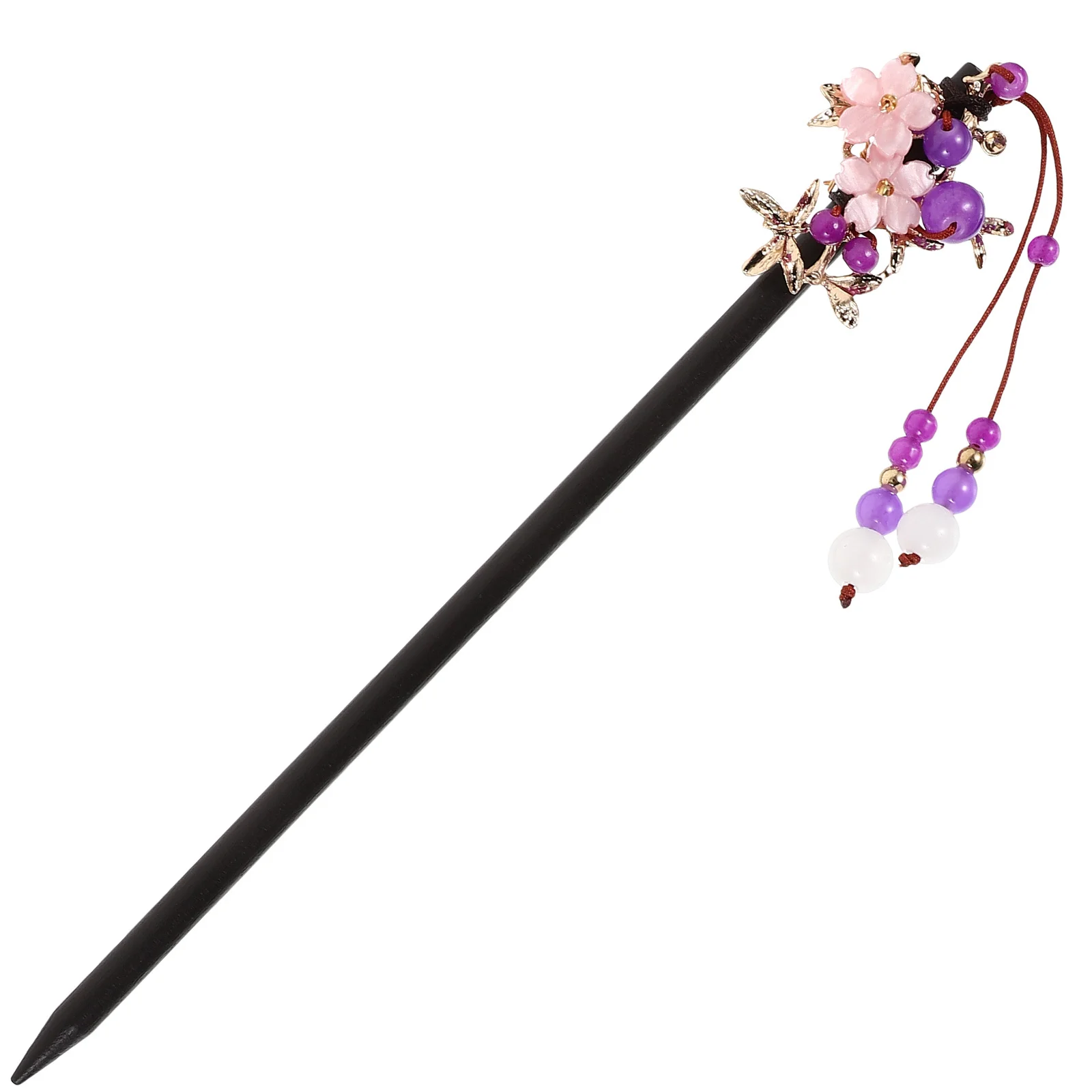 1 قطعة دبوس عصا خشبية خمر للنساء العصور القديمة غطاء الرأس إكسسوارات الشعر كعكة دبوس الشعر للنساء صانع كليب أداة تصفيف الشعر #5