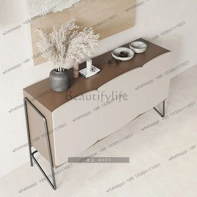 Factory Direct Sales Nordic Surprise Quiet Wind Entrance Cabinet Modern Entry Shoe Cabinet Living Room Foyer Dining Side Cabinet