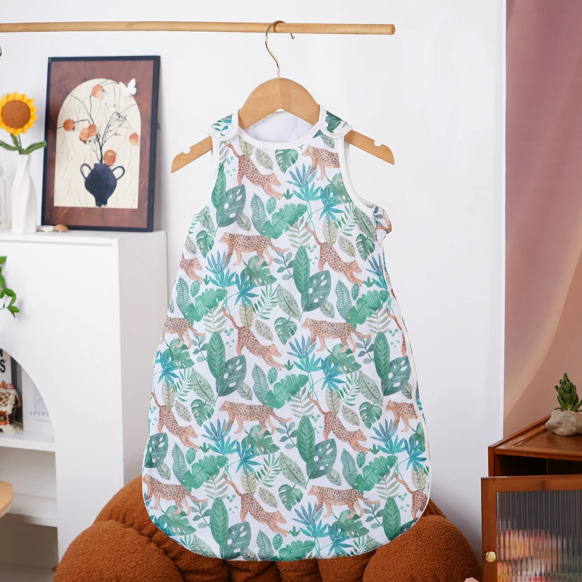 

HappyFlute детский спальный мешок из бамбука и хлопка, теплое носимое одеяло, зимний жилет с принтом, спальный мешок для новорожденных