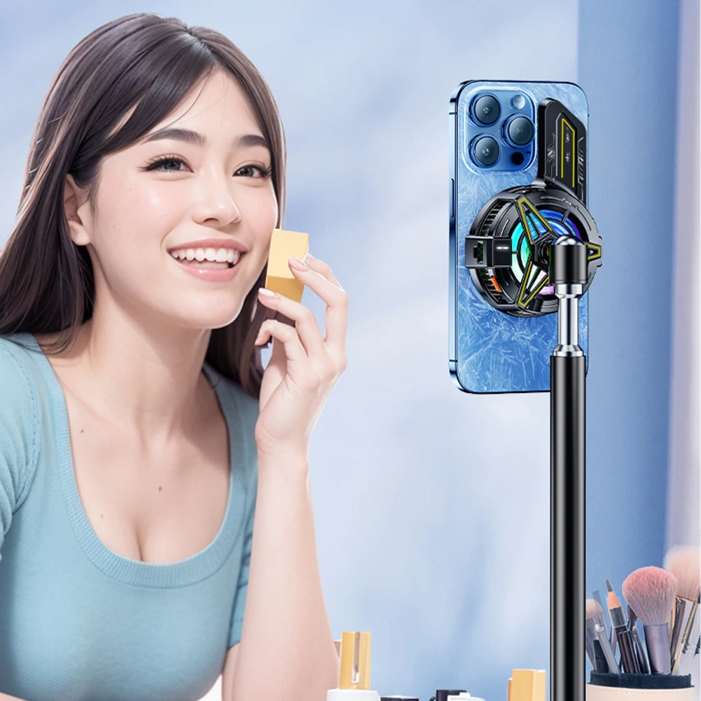 Smartphone Cooler Cooling Pad Enhanced Heat Dissipation Mobile Phone Semiconductor Cooler Magnetic/Back Clip Phone Radiator