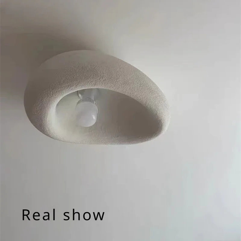 Minimalist Nordic Wabi Sabi E27 Led Ceiling Lamp Chandeliers Japan Style Bedroom Ceiling Lights Lustre Decor Home Lamp Fixtures