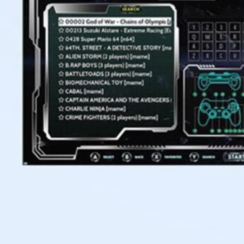 Multiplayer Arcade Console with Wireless Dual Controllers Emulator Console Plug and Play 4K HDMI-Compatible Output US Standard