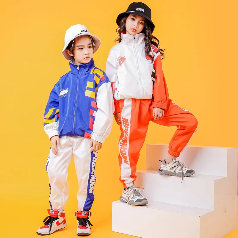 Vêtements de danse pour enfants, T-shirt et pantalon de salle de Rh, Costumes Hip Hop Jazz pour filles et garçons, Vêtements de scène de fête, Costumes de compétition de phtaline