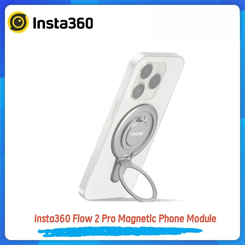 Magnetic Phone Module for Insta360 Flow 2 Pro: 360° Rotation, Anti-Scratch Ultra-Thin, Portable Mobile Gimbal Accessory
