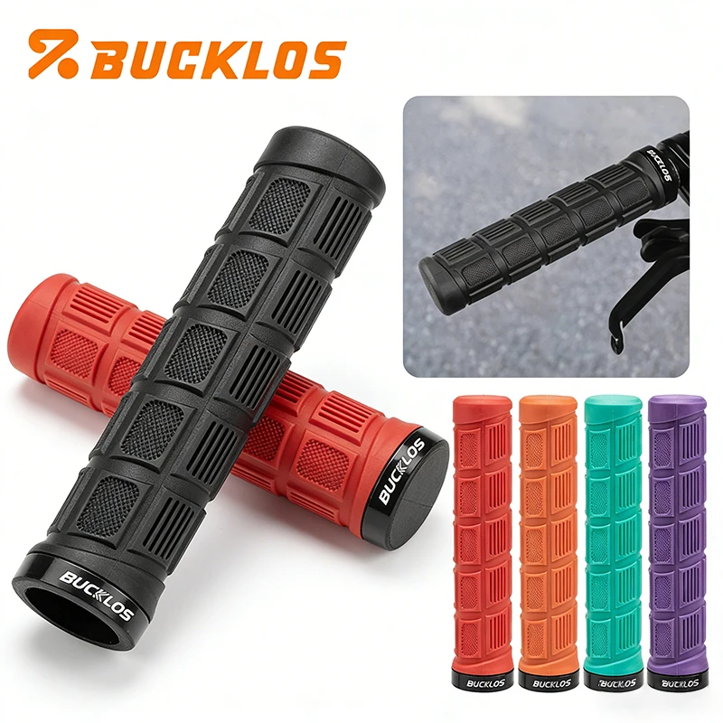 

Резиновые ручки для велосипеда BUCKLOS с фиксацией, противоскользящие, для горных велосипедов, 22,2 мм, амортизирующие грипсы для руля.