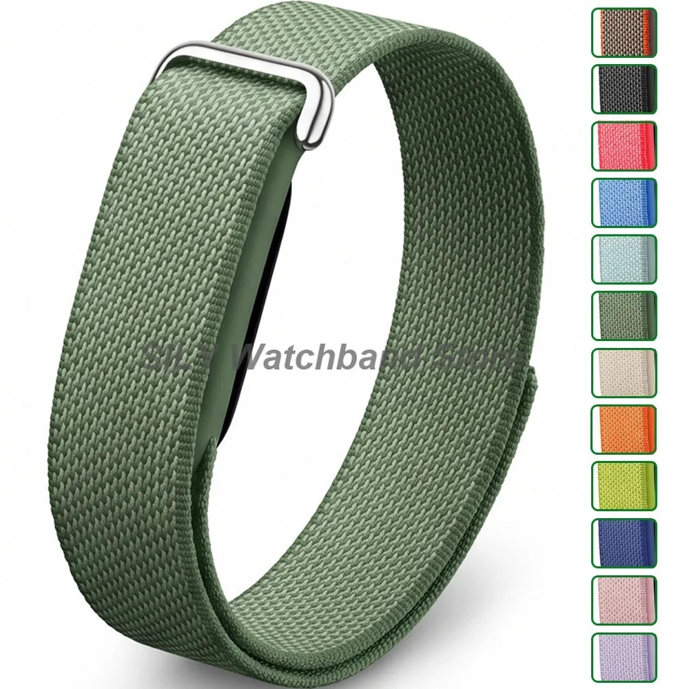 for Google Fitbit Air Sweat-proof Nylon Sport Watch Strap Ultra-Slim Feather-Light Breathable Watch Bands Soft Colorful Bracelet