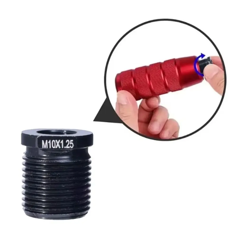 Accessories Aluminum Material Shift Knob Adapter Inside Thread Black Thread Adapter Transmission Knob Adapter
