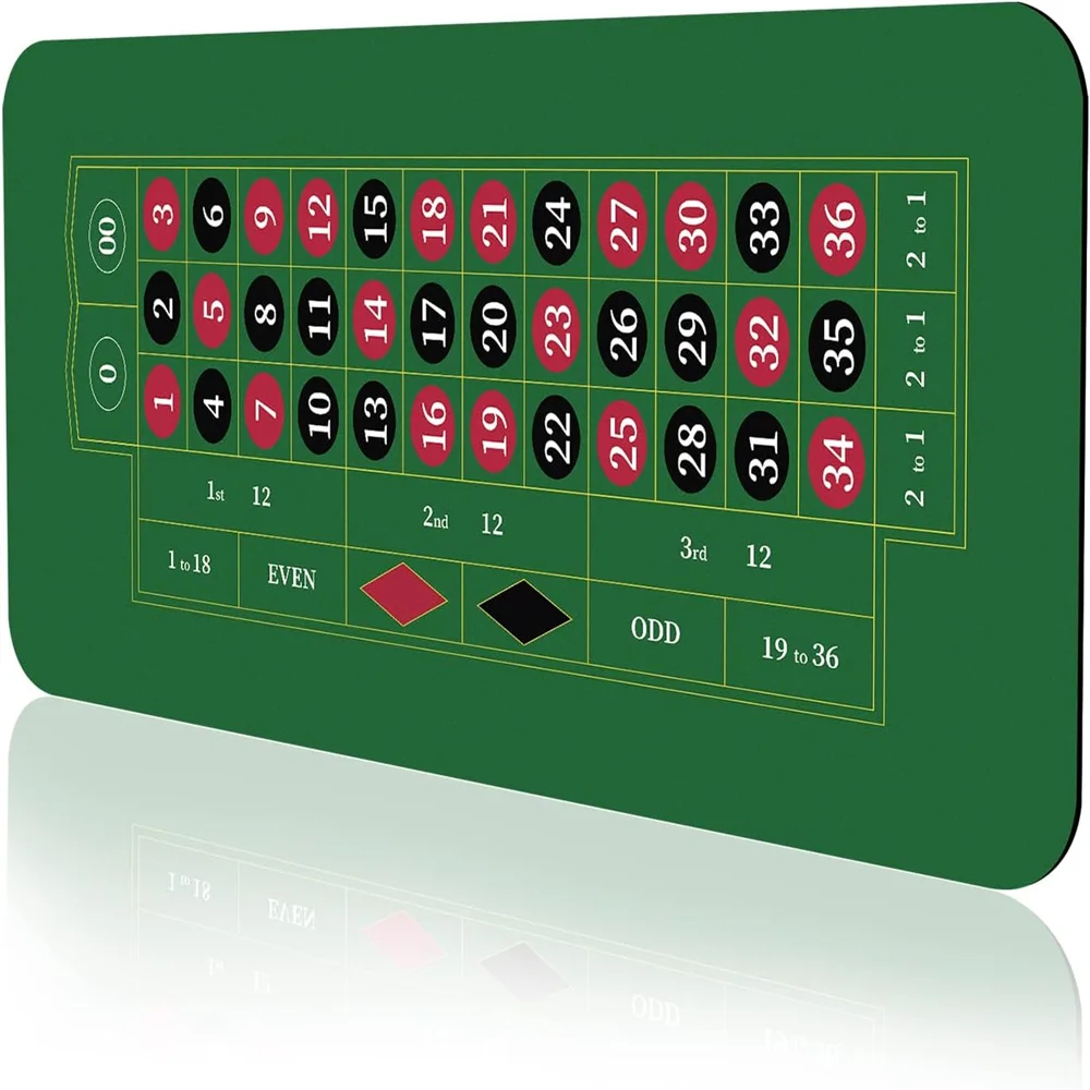

Anti-slip Thicken Rubber Casino Roulette Table Mat Poker Tablecloth Board Games Desk Mat Gaming Table Pad Chips Tablecloth