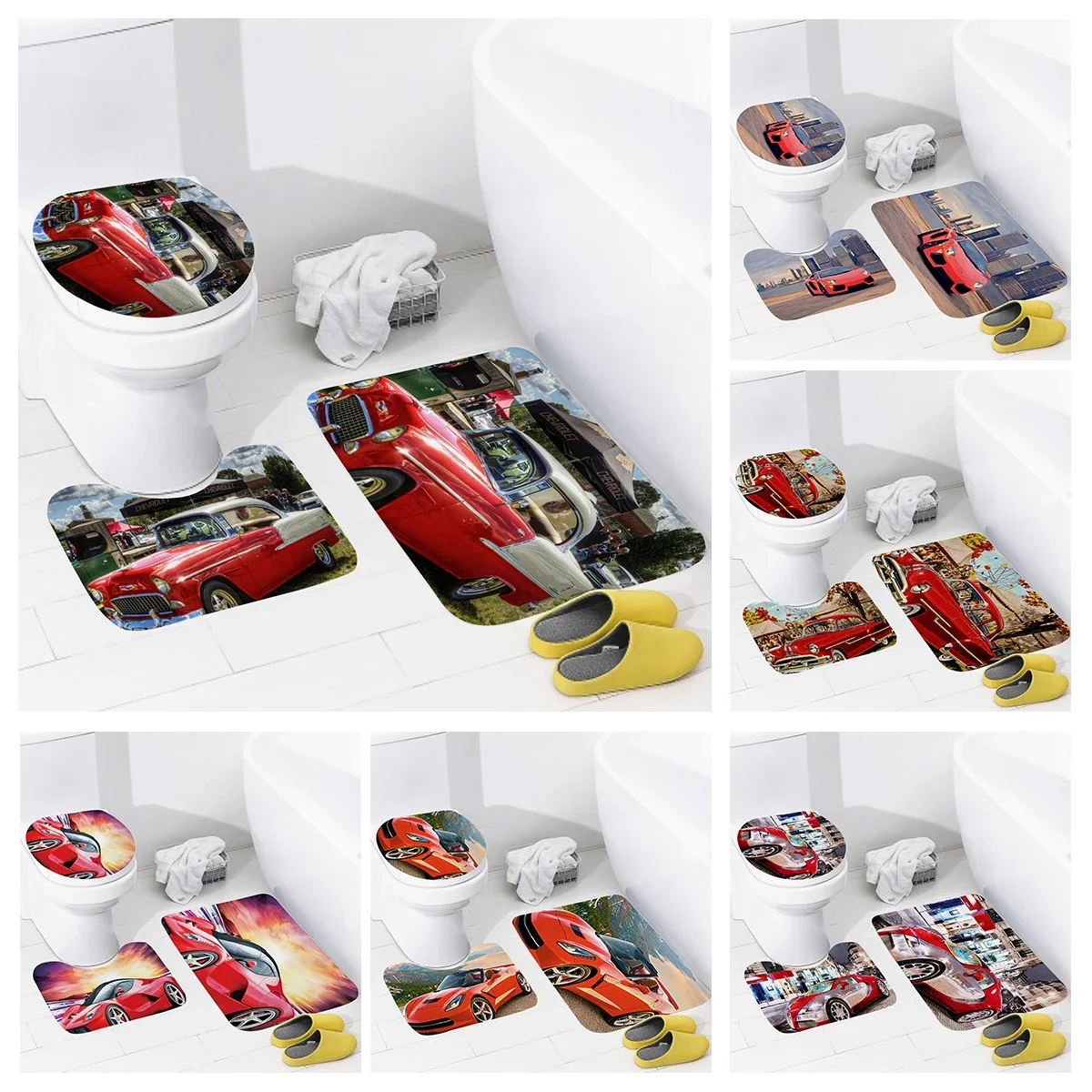 

home bathroom floor mats Colorful animals Bath Foot mat modern bathroom accessories rug Toilet mat Bathtub anti-slip carpet