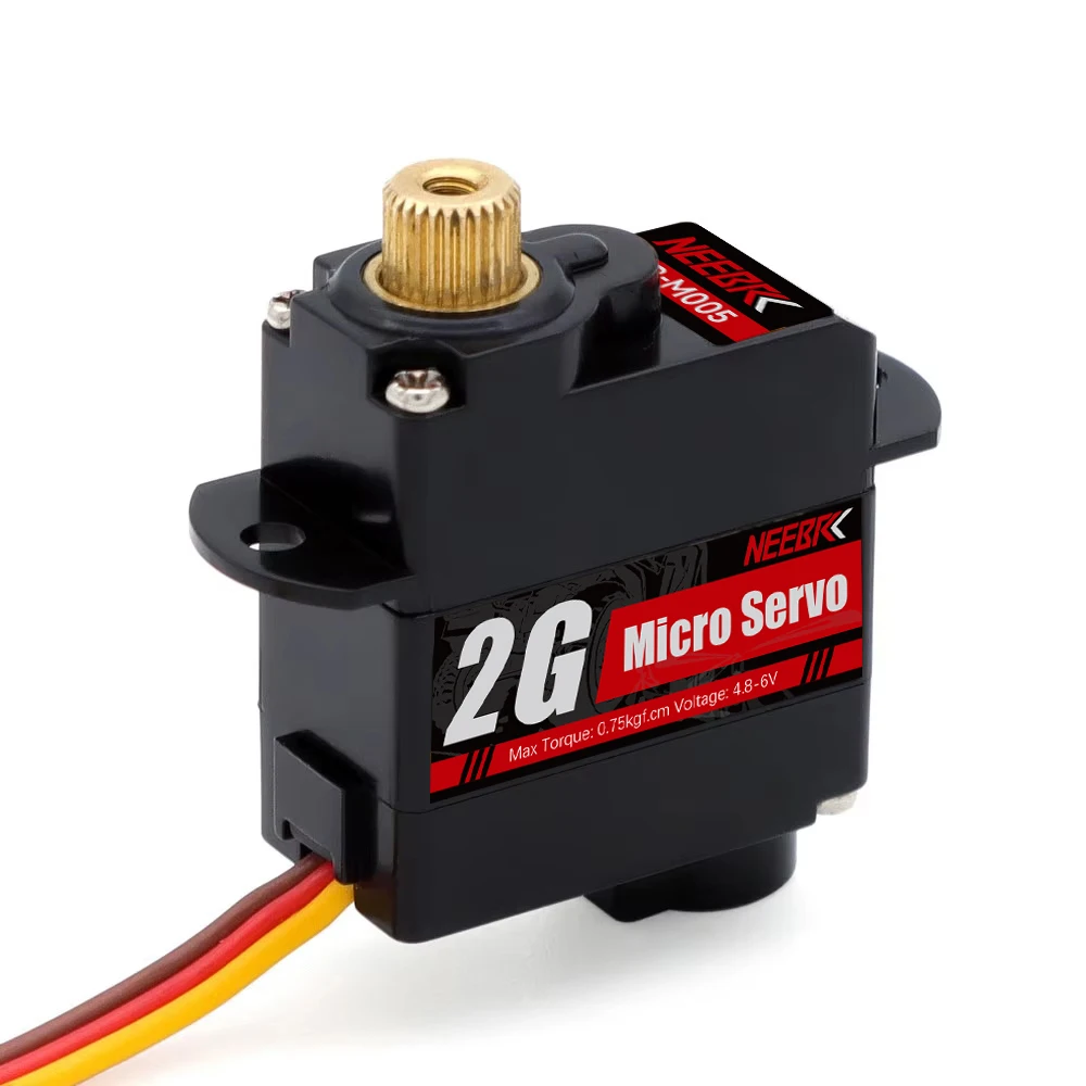 NEEBRC 2g Waterproof Mini Servo Metal Gear Digital Servo for RC Micro Car Fixed-wing Plane Drone Helicopter Boat Wltoys Parts