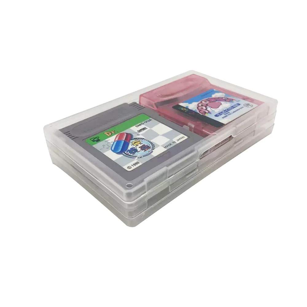 4in1 Clear Game Cartridge Case High Quality Shell Protective Housing for GameBoy Color GBC GB Game Cartridge Storage Box