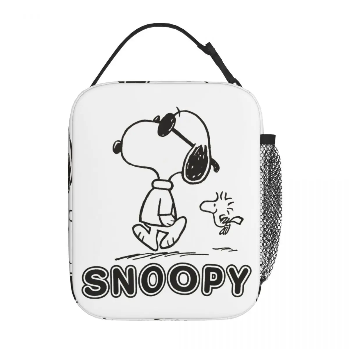 Cool Snoopy Woodstock Peanuts Anime borse per il pranzo con isolamento termico per il lavoro Bento Box Cooler Thermal Lunch Box