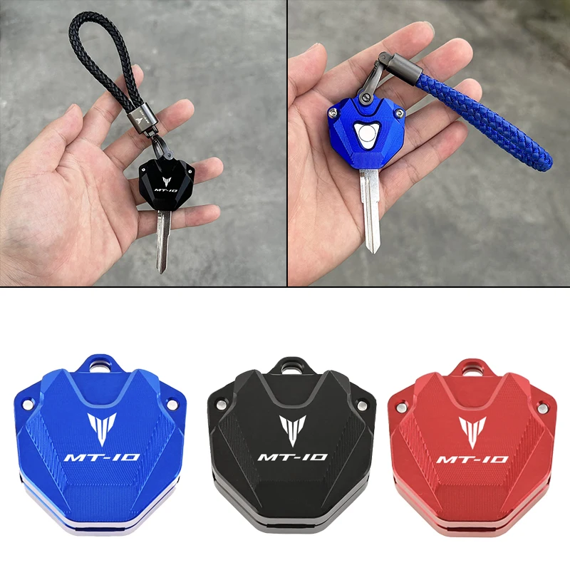 MT-10 Motorcycle Aluminum Alloy Key Cover Case Shell Keychain Key For YAMAHA MT-10 SP MT10 MT 10 Accessories