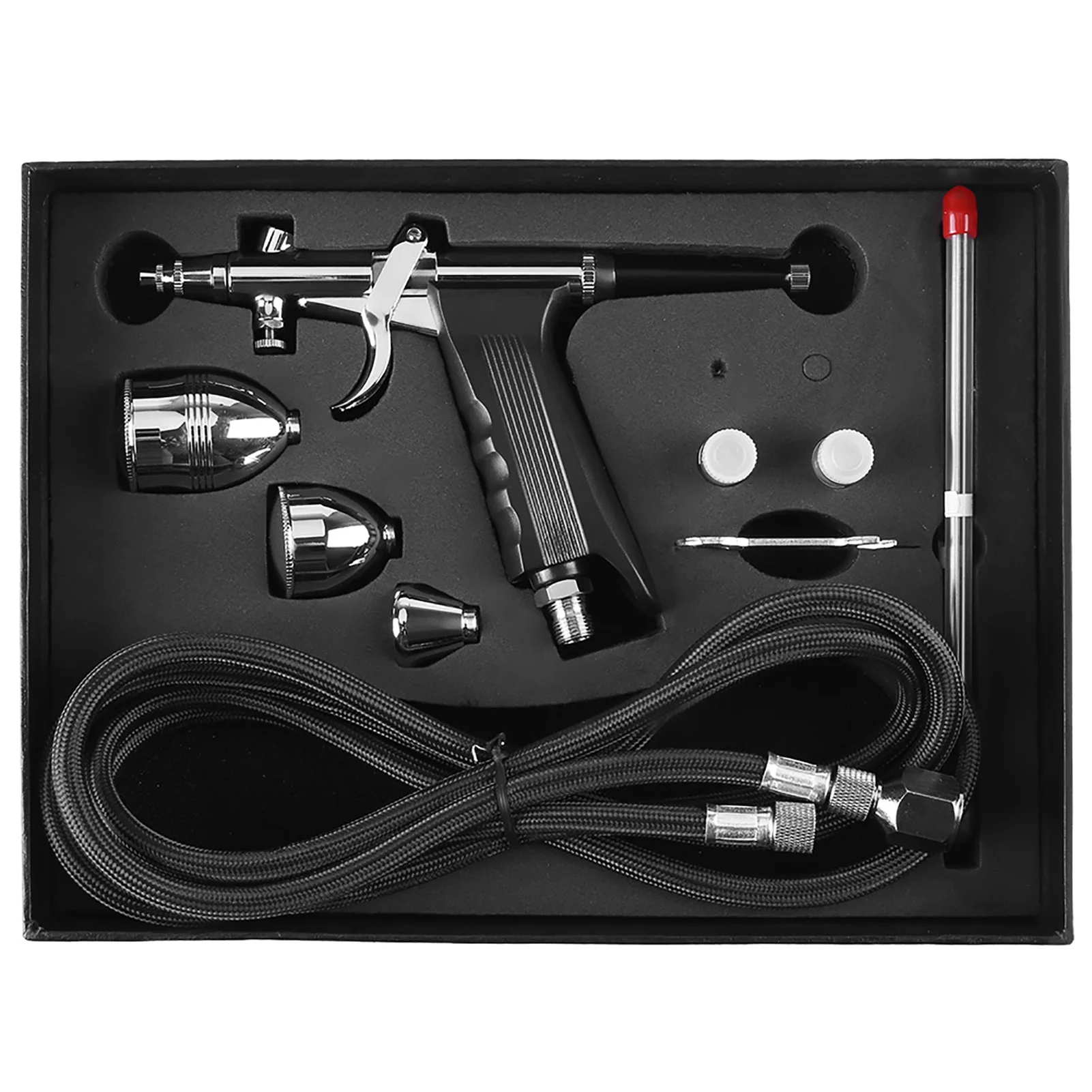 Airbrush Set Spray Gun Kit Gravity Spray Gun Airbrush 0.3mm 0.5mm 0.8mm Nossles Cups Set Kit