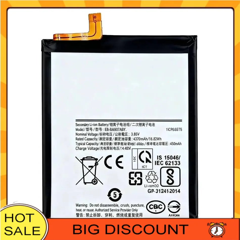 

4500Mah For Samsung Galaxy S10 Lite Stable Mobile Phone Battery Safe EB-BA907ABY