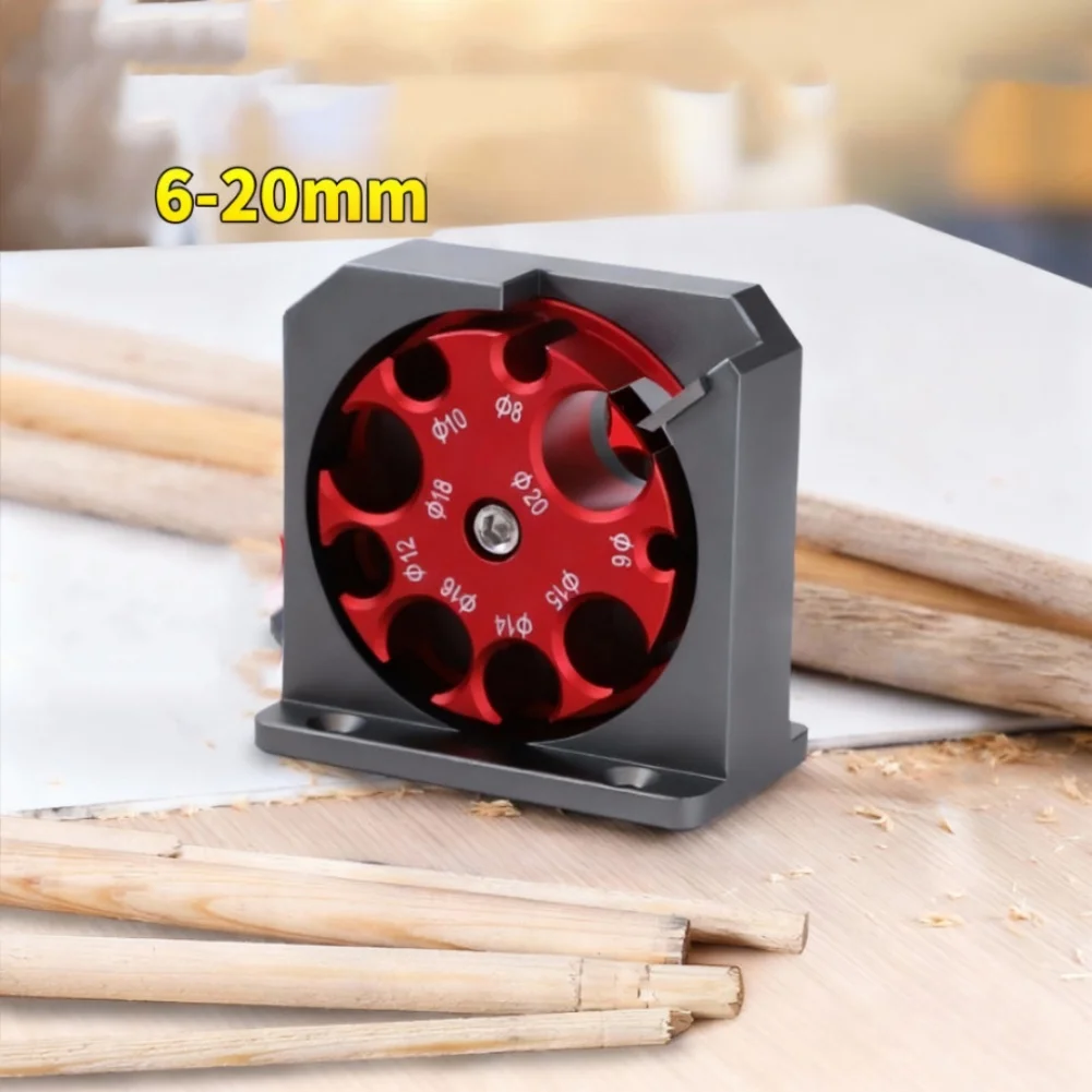 9 Holes Woodworking Round Bar Drilling Tool For Square To Round For DIY Craft Projects And Furniture Making Supplies