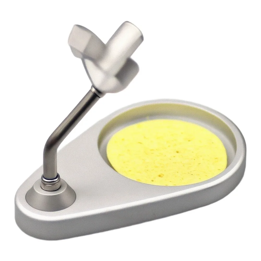Aluminum Soldering Iron Holder Stand For T12 Stations With Cleaning Sponge Secure Storage For FX9501 Handle Welding Tool