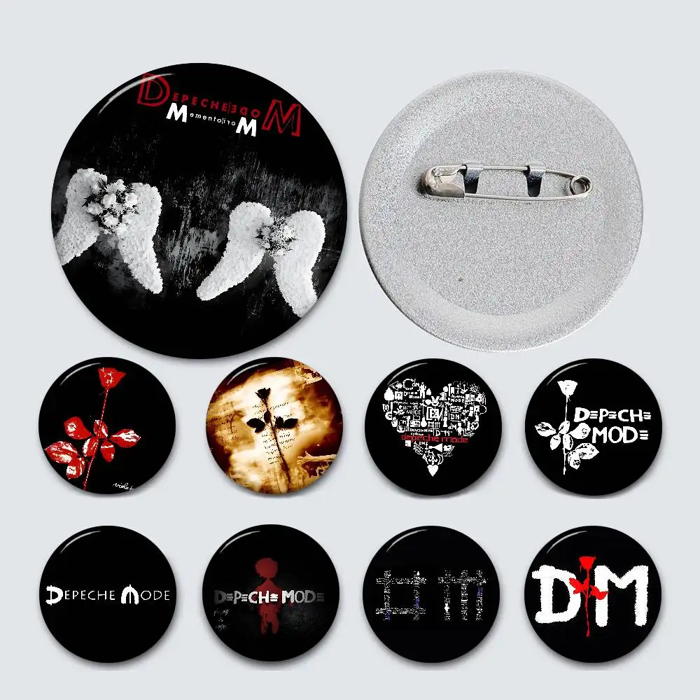 D-Depeche Mode Rock Band 58mm Nette Anime Figur Icon Abzeichen Handgemachte Weißblech Brosche Für Rucksack Kleidung Brust ornament Geschenke