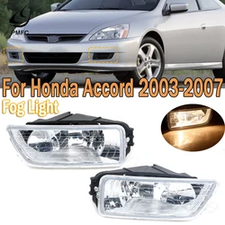 PMFC Front Bumper Fog Light Driving Lamp Fog Lamp Assembly With Bulb For Honda Accord 2003 2004 2005 2006 2007 4 Doors