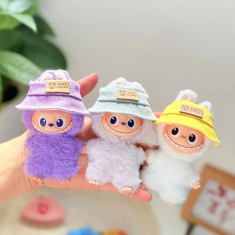 

Clothes For 4th Gen LABUBU 10cm Pin For Love Series 4.0 Gen Mini Hat Accessories Hanging Decor Pink Heart Hat Yellow Hat
