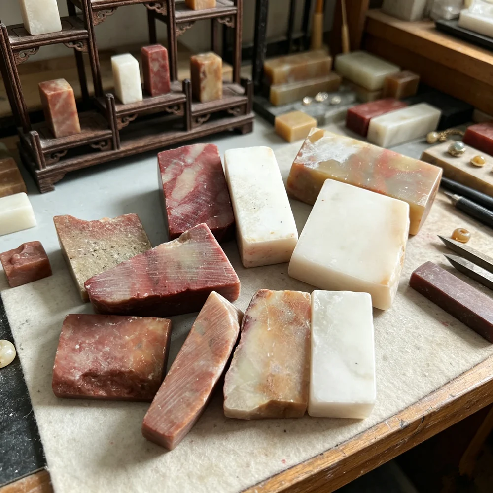 Sello de sello chino Natural para tallado de piedra, colección de muestras minerales, sello de sellado de letras de piedra para pintura, caligrafía,