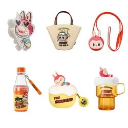 Authentic Labubu Series The Monsters Drunken Love At The Seaside Series Of Peripheral Products Airpods Pro Bag Cup Hair Clip Toy