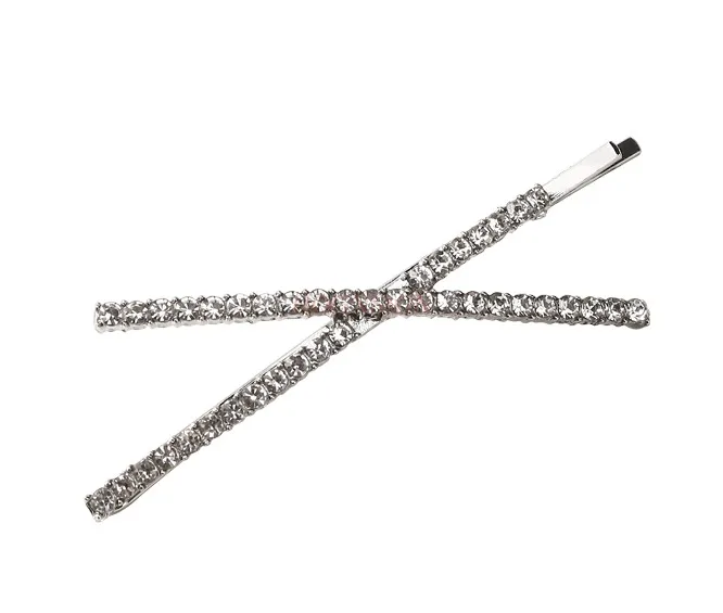 Clip Headwear Children's Hair Clip Autumn and Winter Steel Clip Cross Side Clip Rhinestone Clip