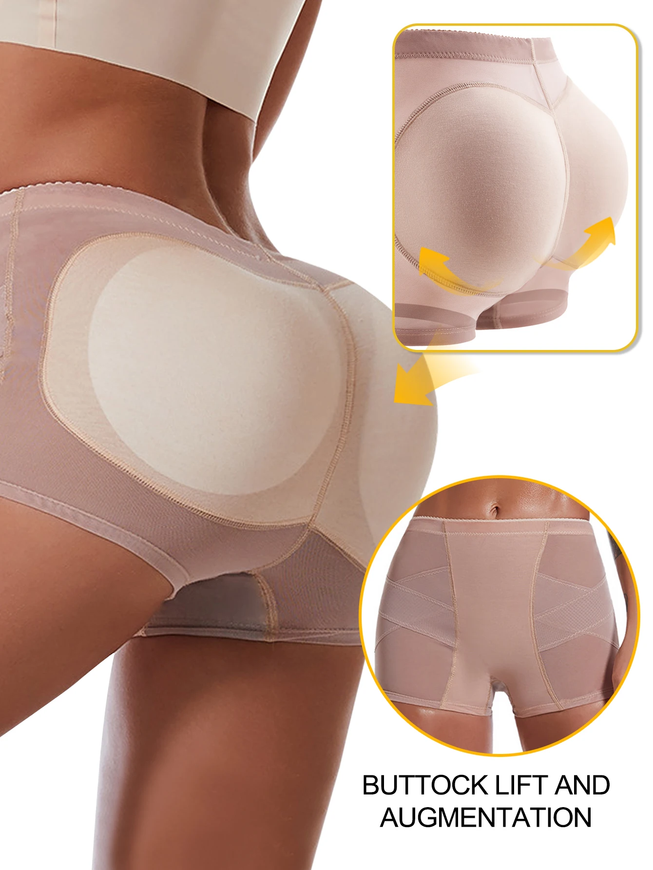 الإسفنج الوسادة سراويل بعقب رافع الملابس الداخلية وهمية الحمار بعقب المشكل سراويل الأرداف محسن منتصف الخصر المرأة مثير فقاعة بعقب