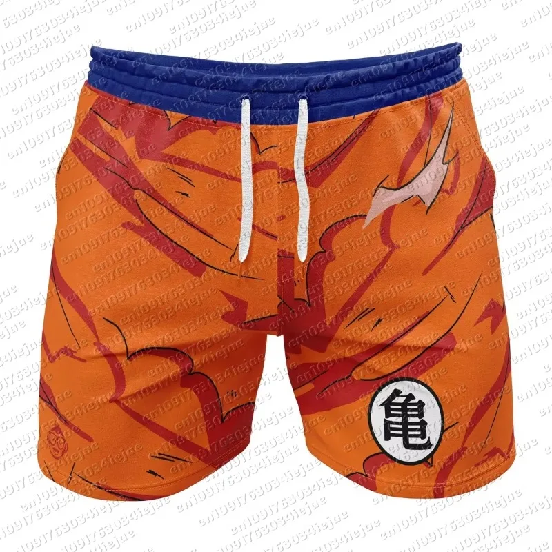 2026 Summer Dragon Ball Goku 3D Shorts Men's Oversized Polyester Casual Retro Streetwear Unisex Kids Breathable