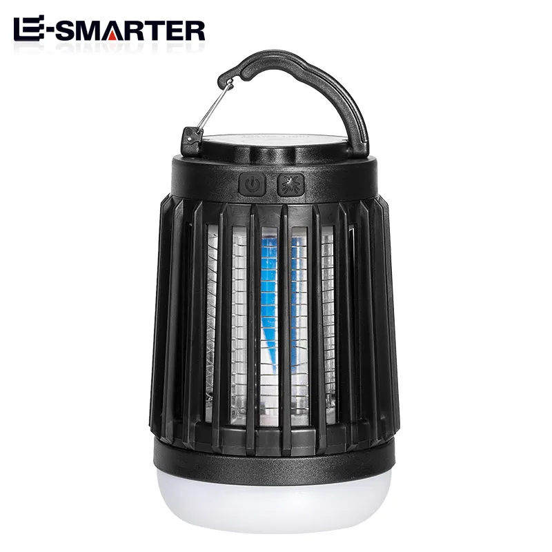 Electric Insect Trap Mosquito Killer Outdoor Lights Solar Charging Mosquito Killer Lamp Mute Insect Repellent Radiationless