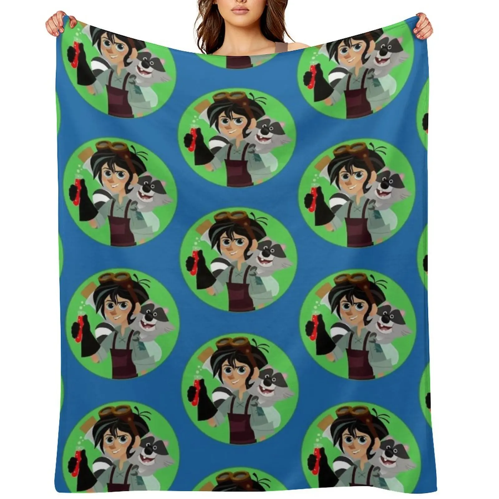 Varian And Ruddiger Tangled The Series T Throw Blanket Multi-Purpose Camping Flannels Thins Blankets