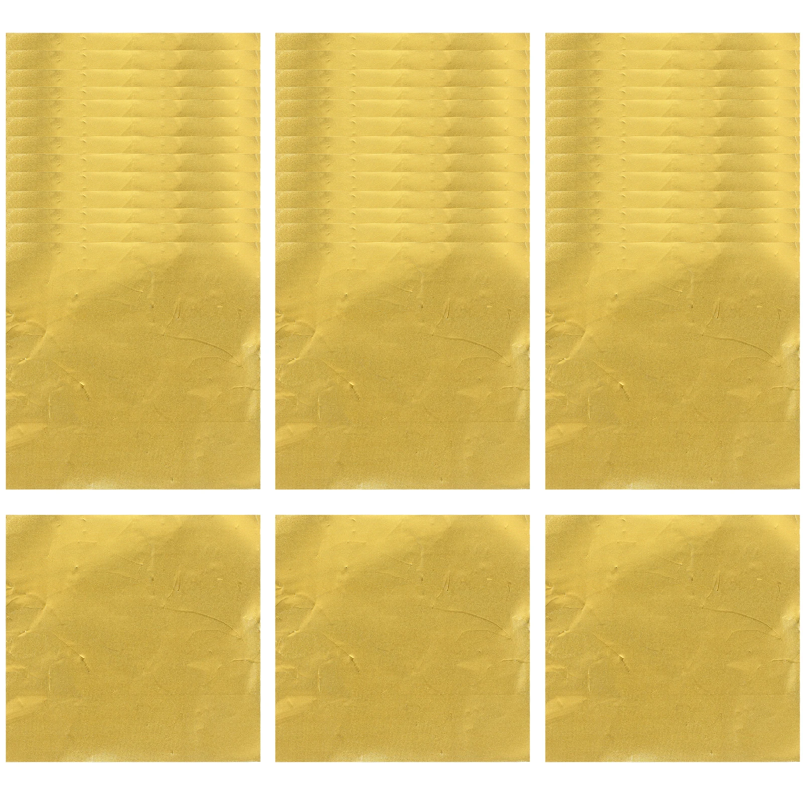 

100 Pcs Chocolate Candy Wrappers Packaging Paper for Homemade Papers Wrapping Nougat Cookie Supplies Golden Baked Goods