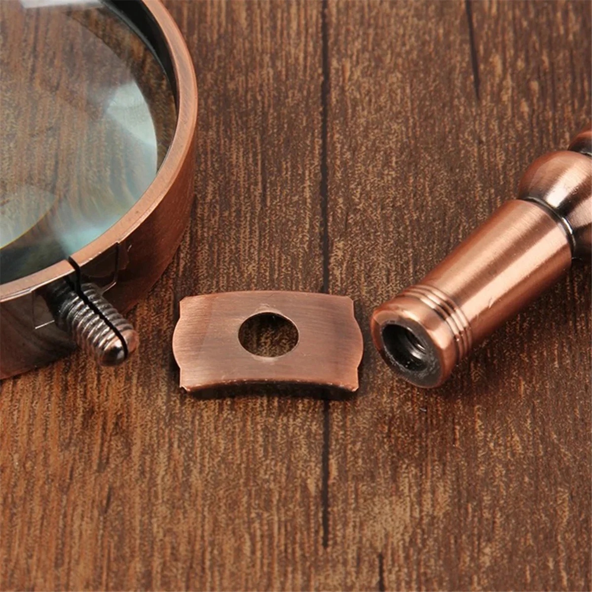 20X Portable Metal Magnifier Retro Portable Optical Magnifying Glass Repair Watch Jewelry Loupe Antique Handle Magnifier